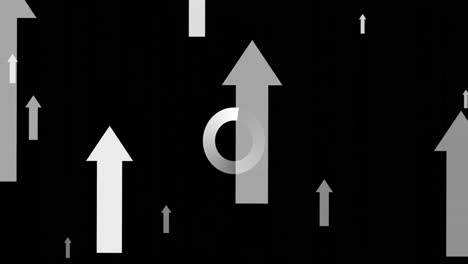 Animation-Des-Datenladerings-über-Weißen-Pfeilen