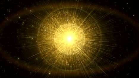 un fondo resplandeciente de oro y abstracto.