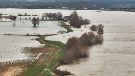 flooded rural landscape