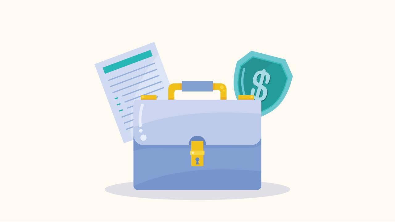 보험 서비스 애니메이션을 가진 포트폴리오