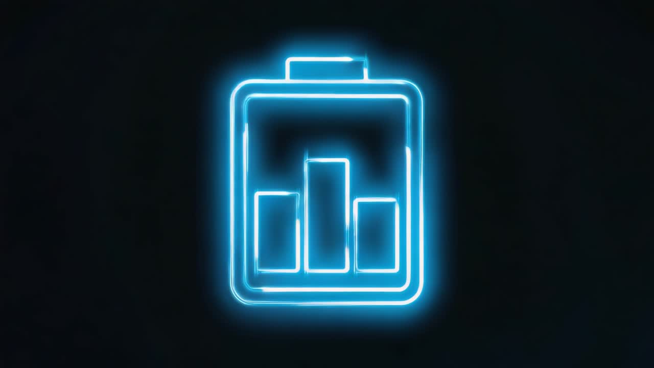 Neon Battery Icon
