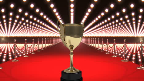 trophy on red carpet video