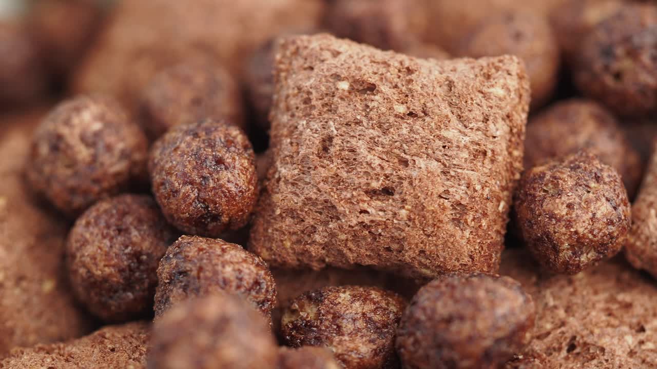 Chocolate Cereal Close Up