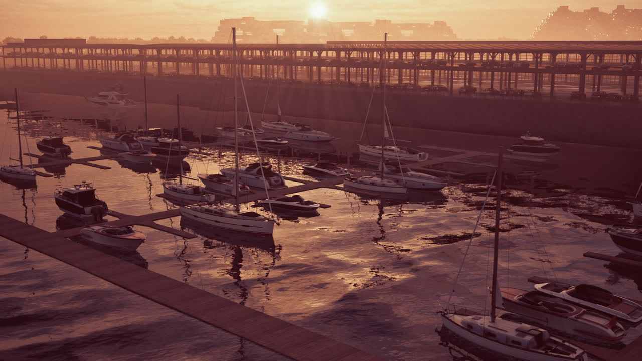 물 속 에 떠다니는 여러 가지 배 들