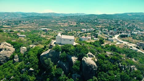 a berber temple at the top of the mountain in tizi ouezou algeria