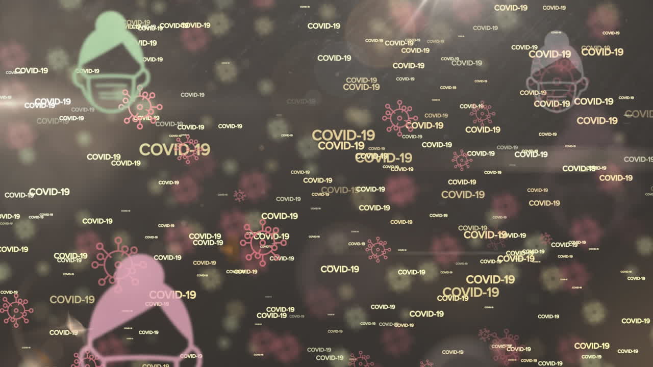 animación de iconos de macros e información escrita en letras blancas apareciendo