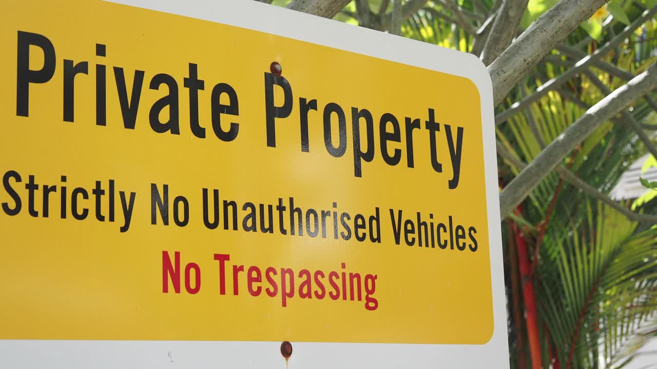 Private Property No Trespassing Sign