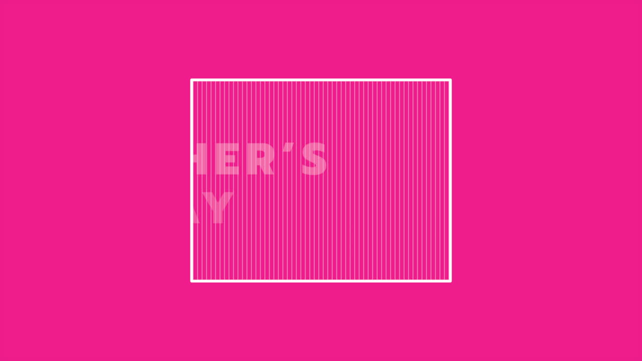 패션 레드 그라데이션 프레임에 현대 어머니의 날 텍스트