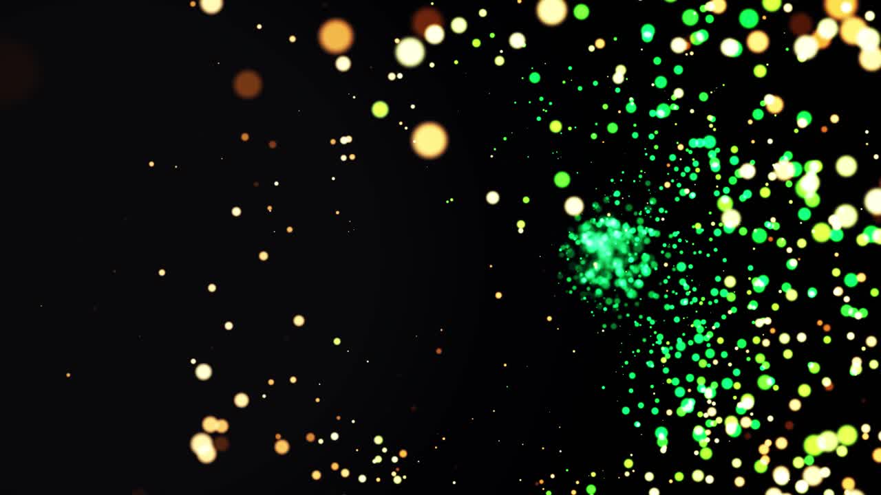 explosión de partículas abstractas