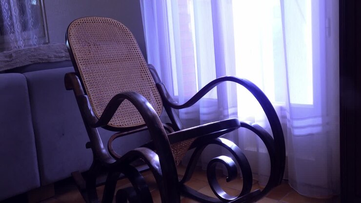 An empty rocking chair, driven by a ghost,
