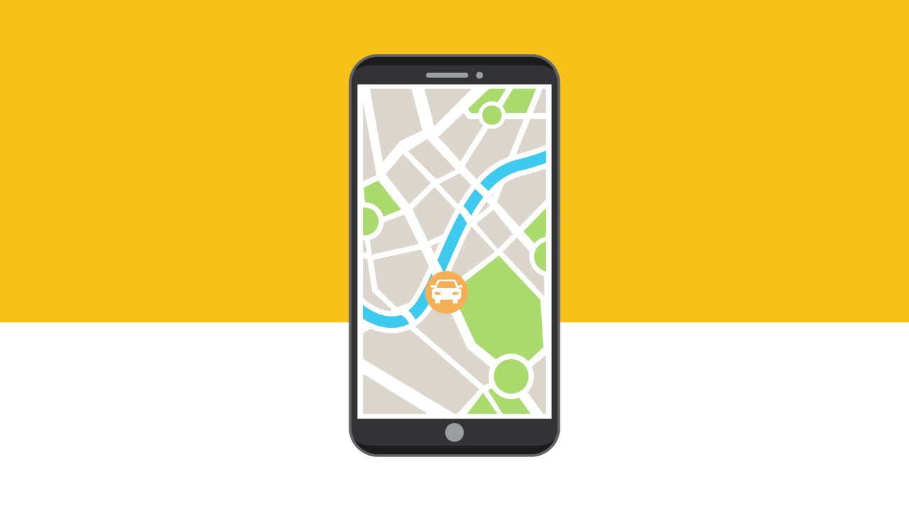 teléfono inteligente con aplicación de transporte de vídeo