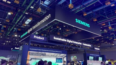 Siemens at a Trade Show: Sustainable Digital Enterprise and Automotive Solutions