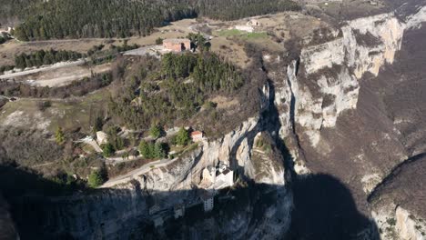 Madonna-della-Corona-Sanctuary-with-Monte-Baldo-on-its-back---Progressive-Top-Down-Drone-Shot-Drone-Shot---Iconic-view-of-the-most-famous-church-in-the-world---Spiazzi---Verona---Ungraded