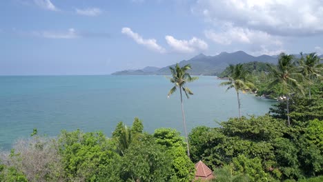 aerial of koh chang, beautiful tropical island in thailand, asia