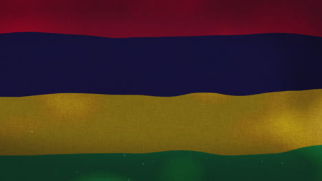 The-Mauritius-national-waving-flag