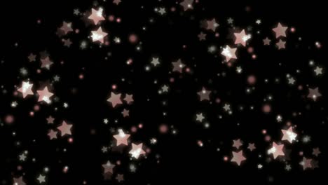 twinkling stars motion graphics with night background