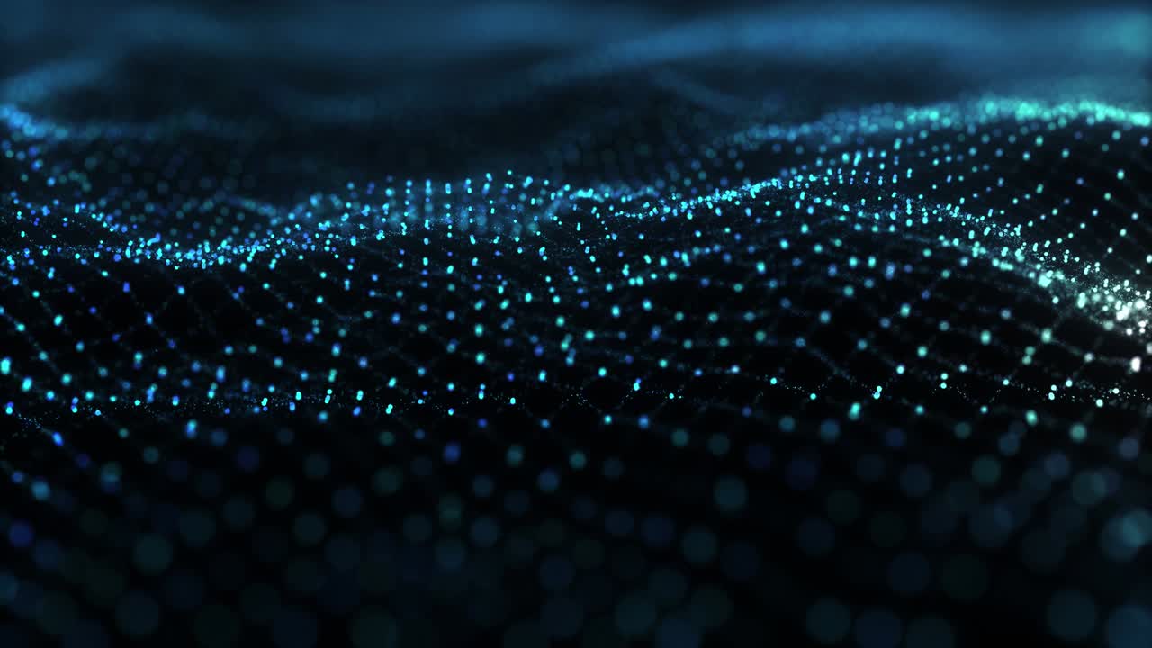 el fondo abstracto de las ondas de partículas digitales abstractas.