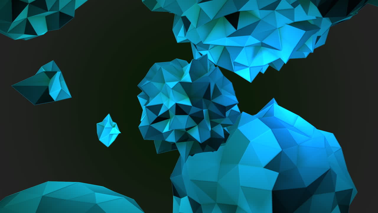 orbe líquido futurista azul en el espacio oscuro