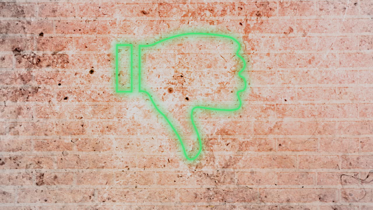 벽돌 벽에 네온 심장 표지판 4k