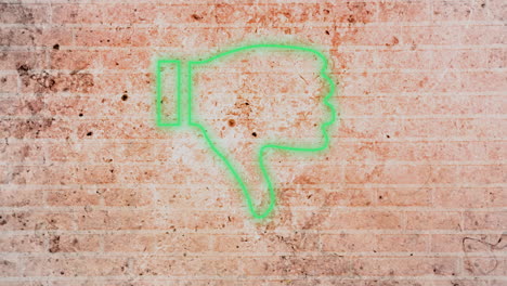 signo de corazón de neón en la pared de ladrillo 4k
