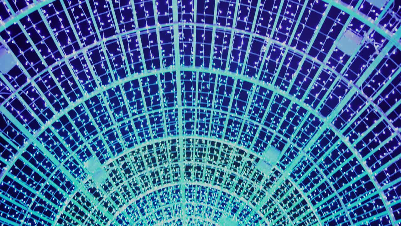 Xmas Light Show - Inside the light Cone Upwards flip