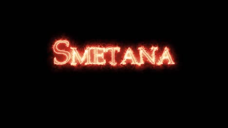 smetana escrito con fuego. bucle