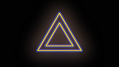 Neon-yellow-and-blue-abstract-triangles