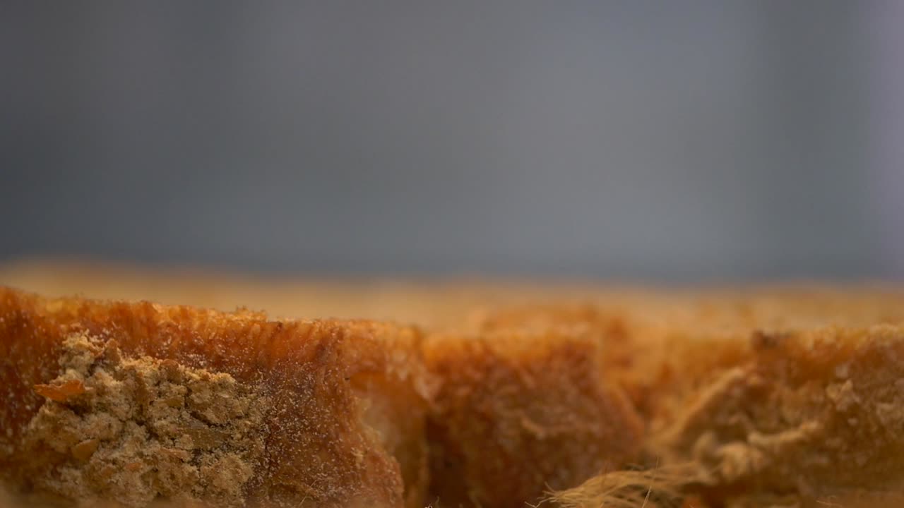 Close-up of sliced bread