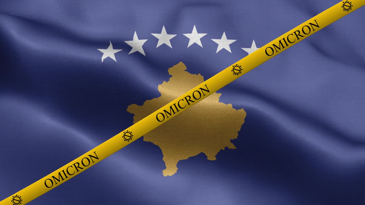 코소보 발의 오미크론 변종과 금지 줄무 - 코소보의 발