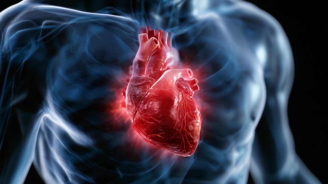 A Vivid Representation of the Human Heart, Illustrating the Intricate Anatomy and Vital Role it Plays in Circulatory Function and Overall Health
