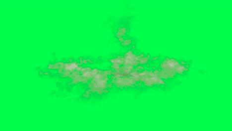 efecto de humo o vapor en la pantalla verde