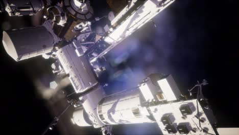 estación espacial internacional en el espacio ultraterrestre