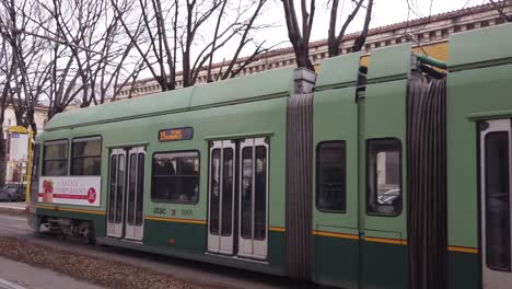 streetcar in rome, italy