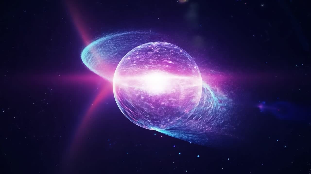 estallido de energía cósmica