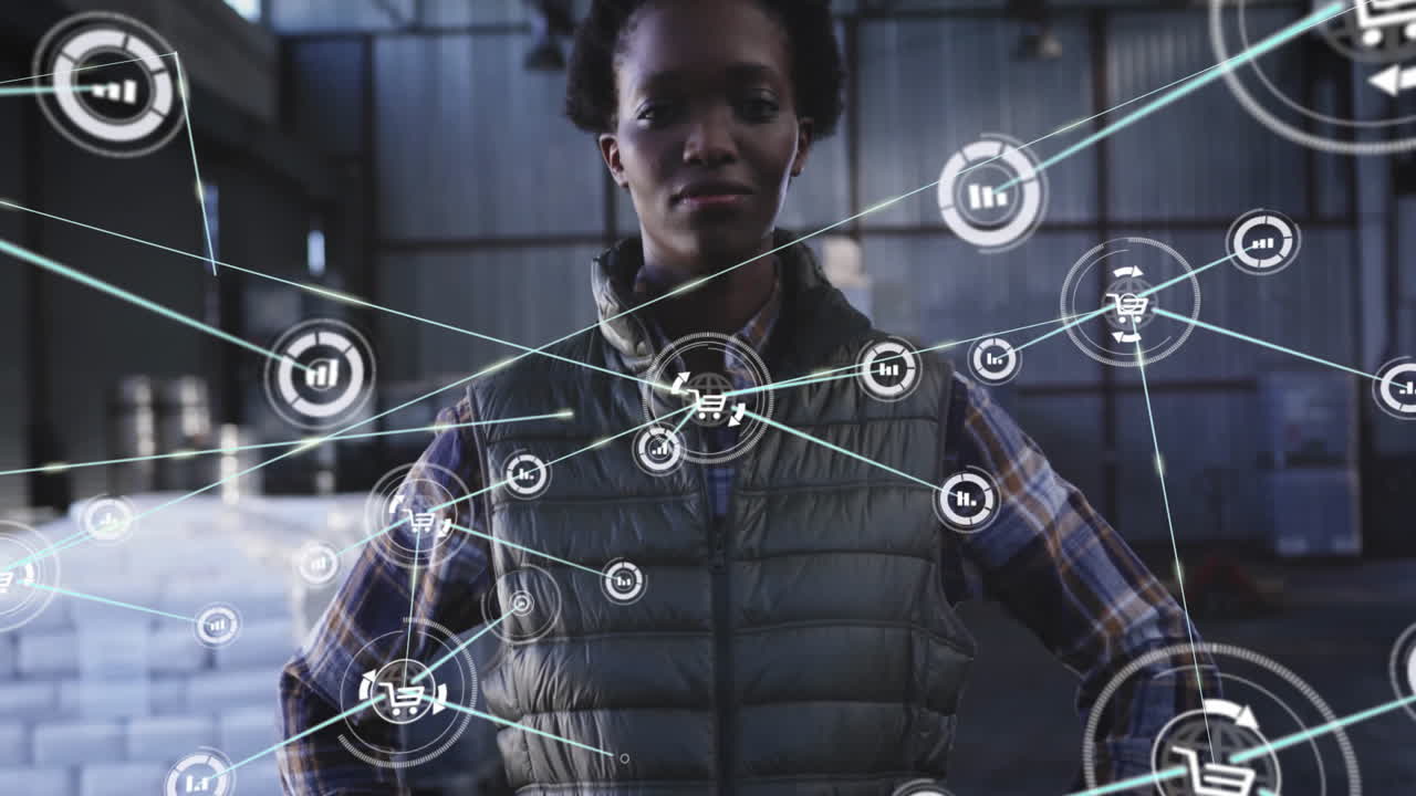 Processing data and connections network over diverse person in warehouse
