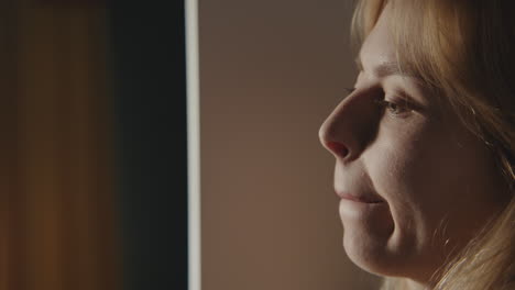 woman in profile