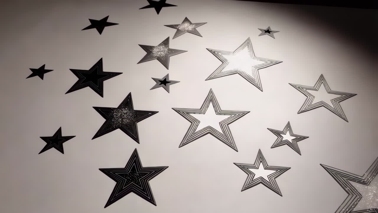 Decorative Stars Pattern on a Wall