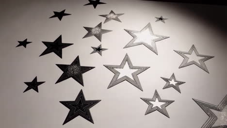 decorative stars pattern on a wall