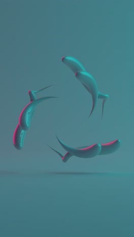 abstract neon shapes