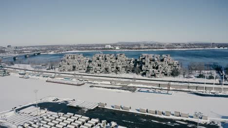 4k invierno ciudad hábitat montreal viejo puerto drone-001