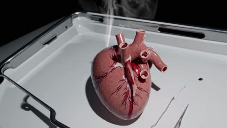 medical model of a human heart