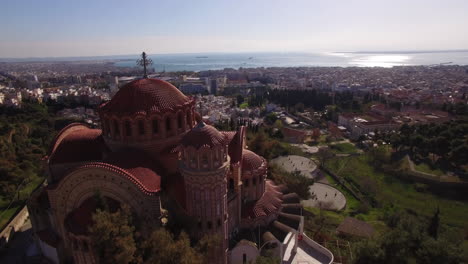 Vista-Aérea-Del-Panorama-De-Tesalónica