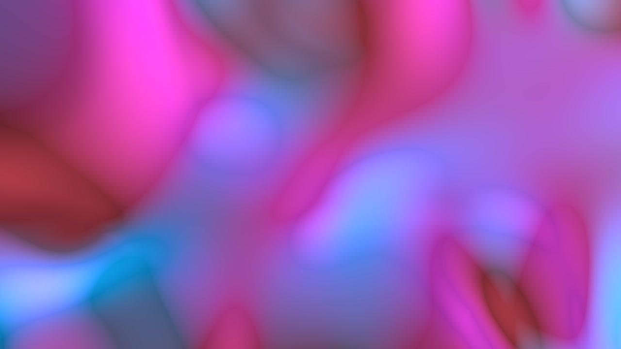 fondo de neón con colores líquidos fluorescentes. ultravioleta abstracto azul, púrpura, color rosa. animación en bucle 4k