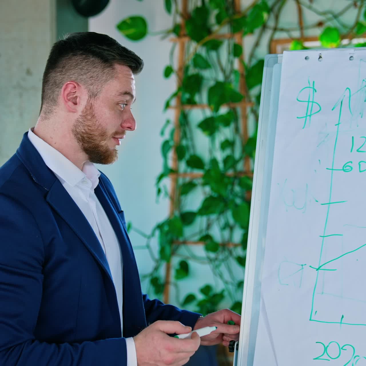 Young creative coworkers working with new startup project in office