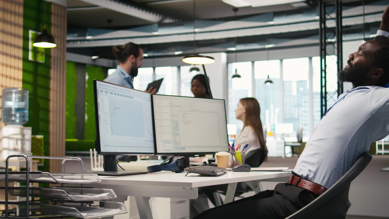 System Administrator In Tech Startup Office Using Pc, Troubleshooting Hardware