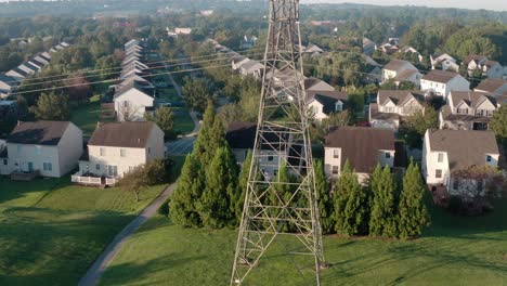 High voltage power lines, electricity distribution grid