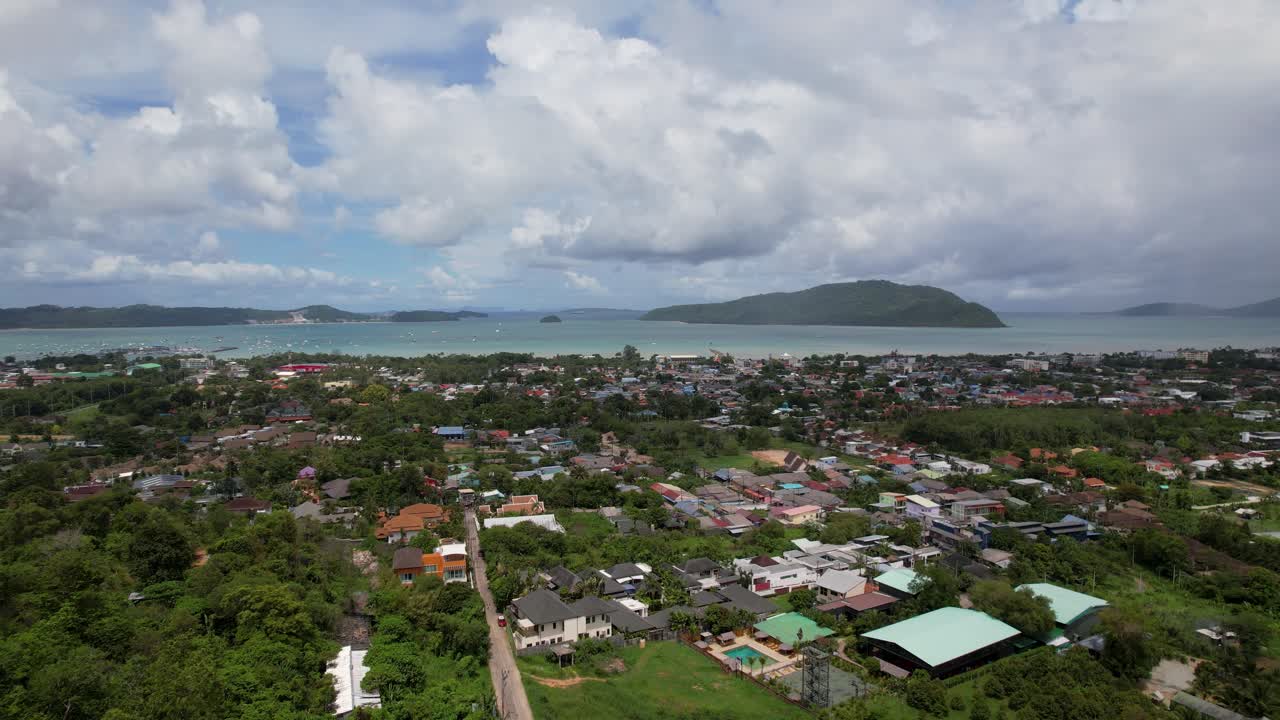 Thailand, Phuket, Rawai Mueang district with a beautiful view of Ko Lon island on a beautiful sunny day