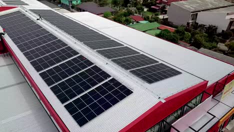 4k antena de techo solar del almacén, avión no tripulado
