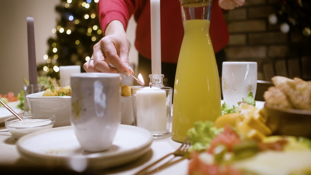 celebración de la víspera de año nuevo en la sala de estar.