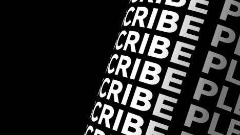 como y suscribirse a 4k 3d rendering texto cilindro de bucle cinético. texto azul púrpura animación de movimiento en fondo negro. bucle sin costuras vídeo portada animación texto uso como tráiler de título para su video